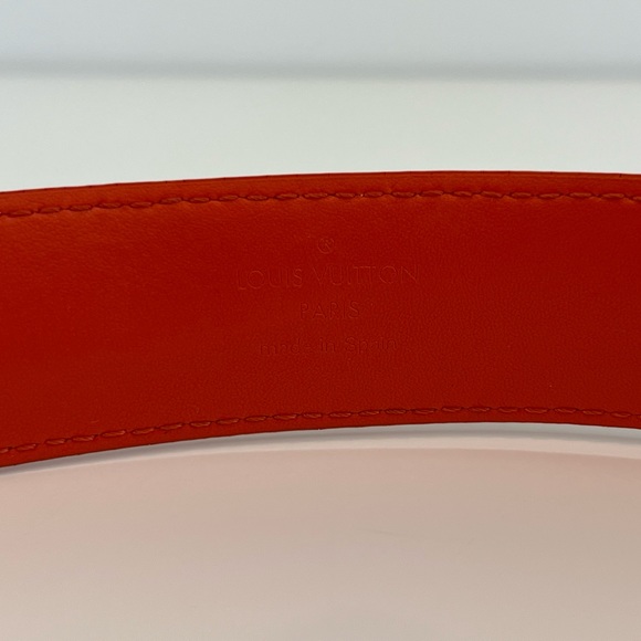 LOUIS VUITTON ORANGE BELT SIZE 90 - Picture 16 of 17
